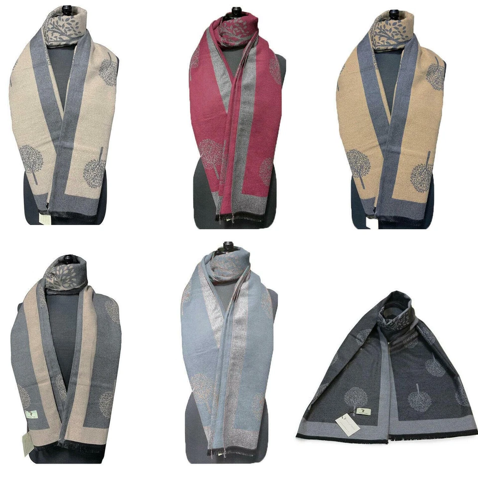 CETTE House of Tweed Tree Of Life Womens Luxury Ladies Scarf Cashmere Feel Reversible