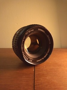 Minolta MC Rokkor Lens PF 50mm F/1.7 [ Dented Filter Thread ]