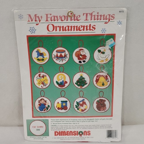 Vermillion Stitchery Holy Family Chart & Dimensions My Favorite Ornaments Crewel - Picture 10 of 13