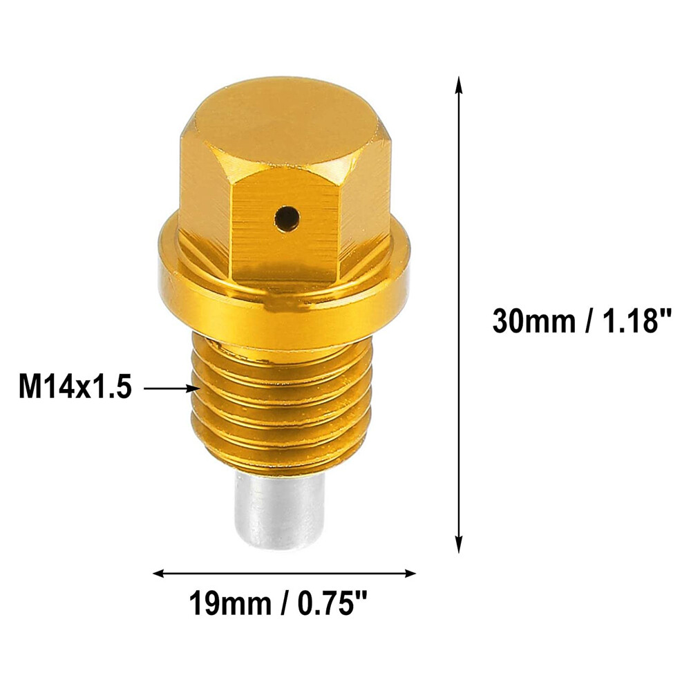 2PCS M14x1.5 Car Universal Engine Oil Drain Plug Screw Nut