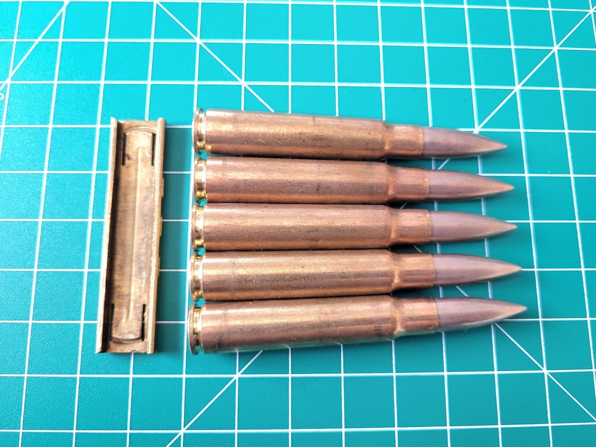 8mm Mauser Snap Caps With Stripper Clip Safety Training 7.92x57
