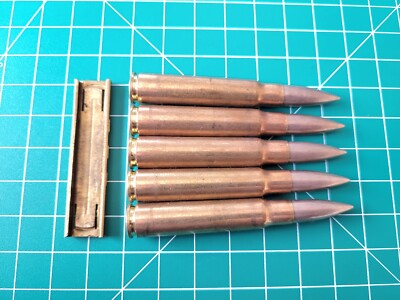 8mm Mauser Snap Caps With Stripper Clip Safety Training 7.92x57 K98 ...