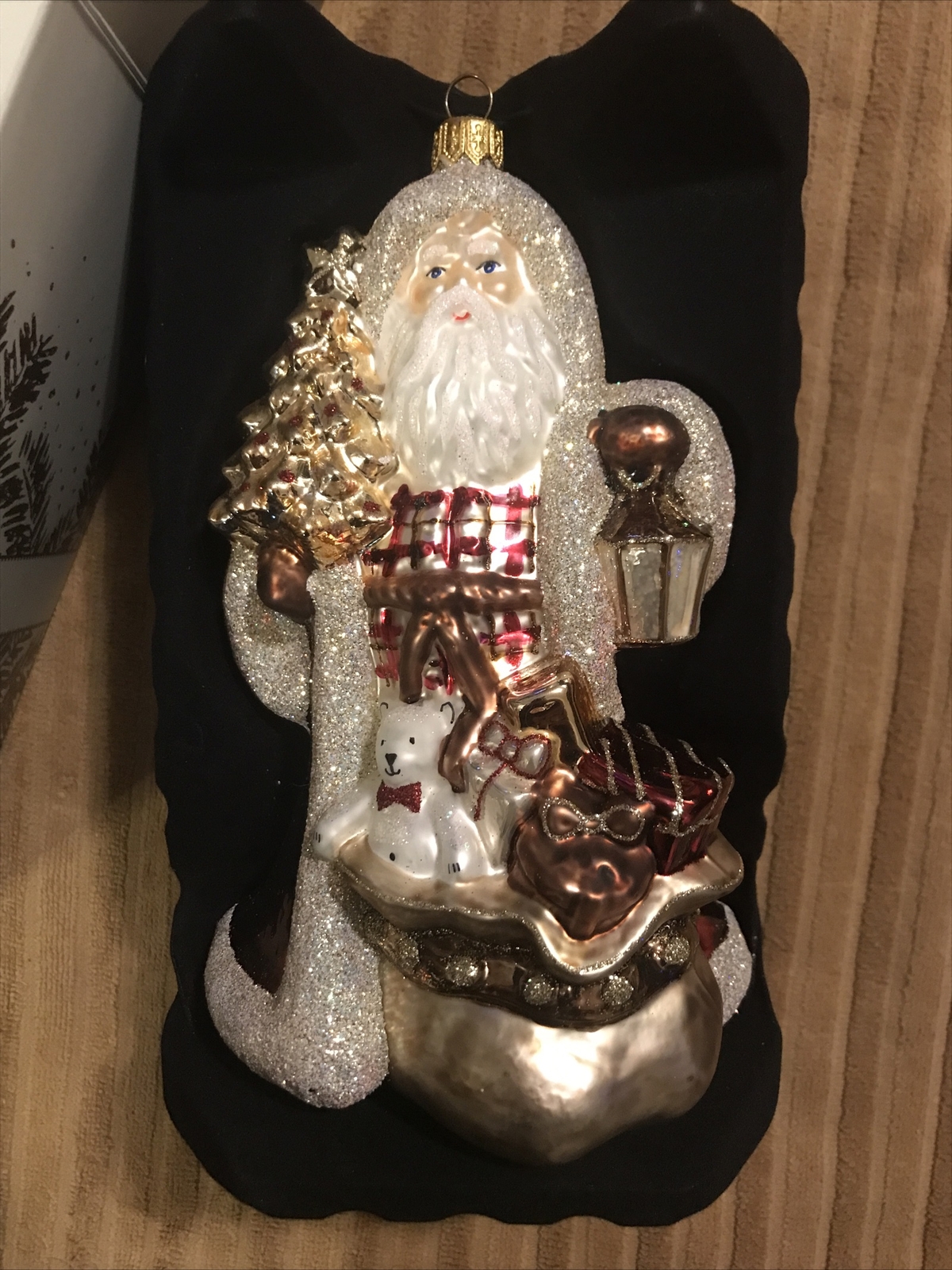 Trimsetter Made in Polland Hand Blown and Painted Santa Claus Christmas