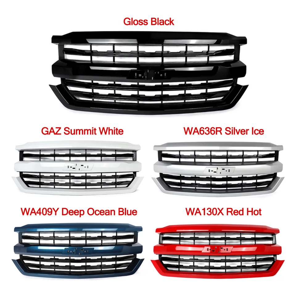 Z71 Style Front Bumper Grille Grill For Chevrolet Silverado 1500 2016 2017 2018 Foto 2 de 3