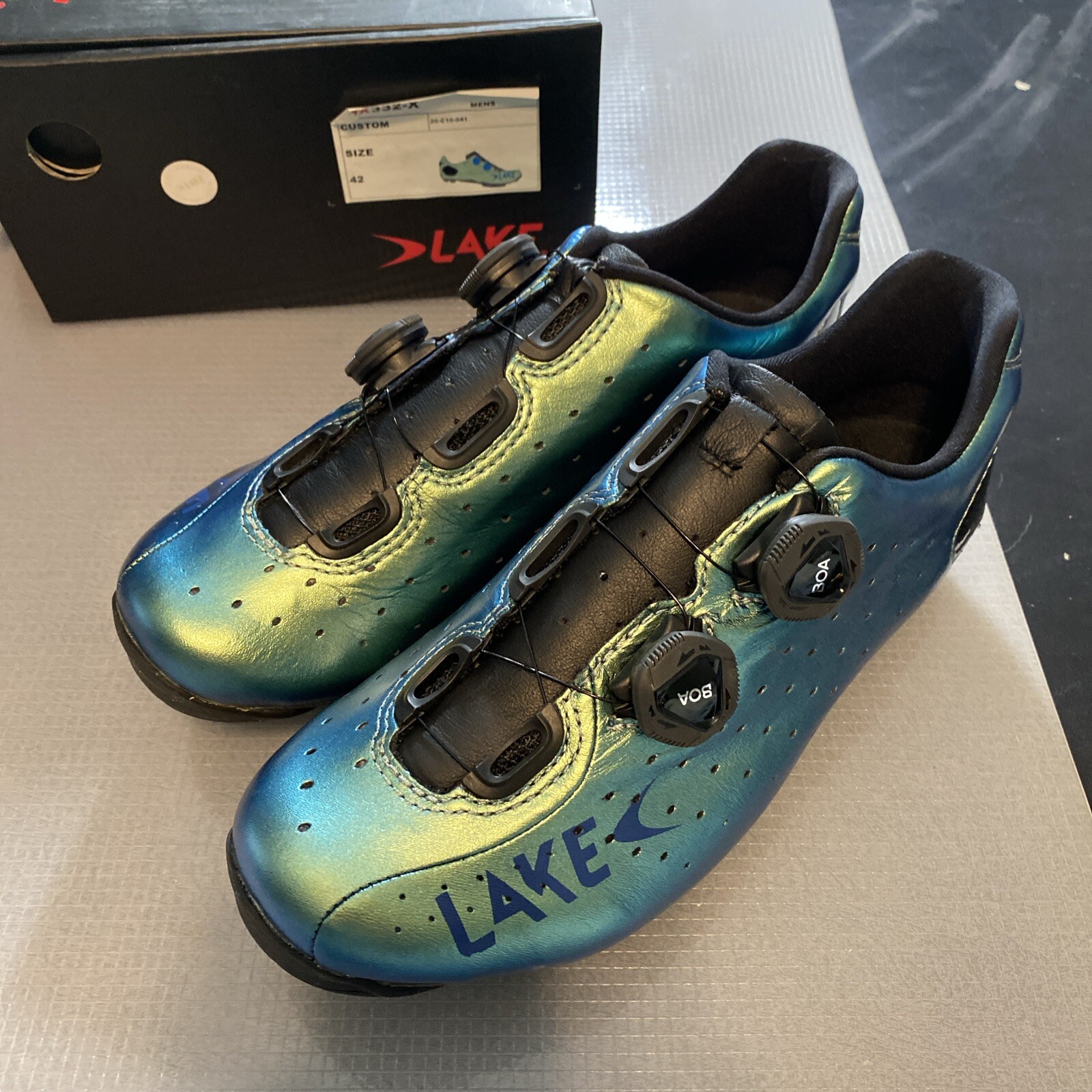 Lake Mx332 Carbon Mtb Spd Cycling Shoes Wide 42 Euro 9.5 Us (9090561