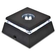 Mini 4 LED Light Stand for Crystal / Glass Art / White Light - New Design!
