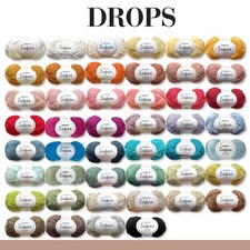 Drops 50 g Safran Baumwolle Babygarn Sommergarn Stricken Häkeln 46 Farben