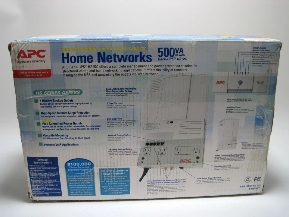 APC Back-UPS HS 500VA HS-500 BH500INET NEW OPEN BOX! - Image 2 of 2