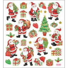 Scrapbooking Crafts Stickers Christmas Santa Claus Presents Trees Sacks Toys Job