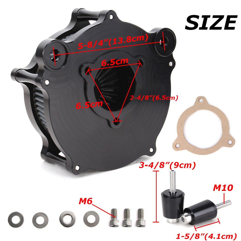 Air Cleaner Intake Filter For Harley Road King Electra Street Glide Dyna Softail