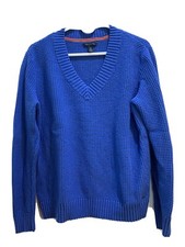 Tommy Hilfiger Sweater Pullover VNeck Blue size XLarge Cotton Blend