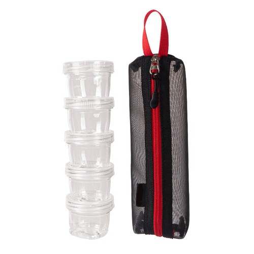 Portable Spice Container w/5 Stackable Condiment Cup Camping Picnic Spice Holder - Picture 21 of 21