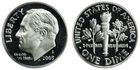 2003 S Proof SILVER Roosevelt Dime from US Mint Proof Set CP9211