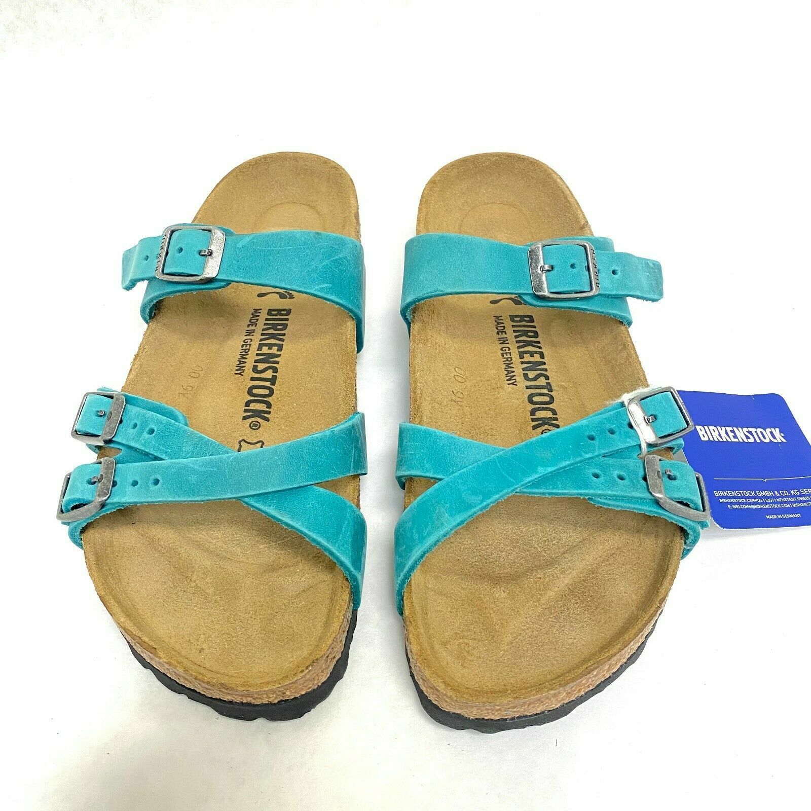 New w/o Box Birkenstock Franca Turquoise Narrow - Select Size | eBay