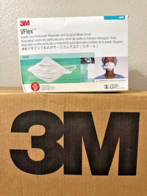 3M VFlex 1804S Particulate Respirator NIOSH N95 Surgical Masks [CASE OF 400]