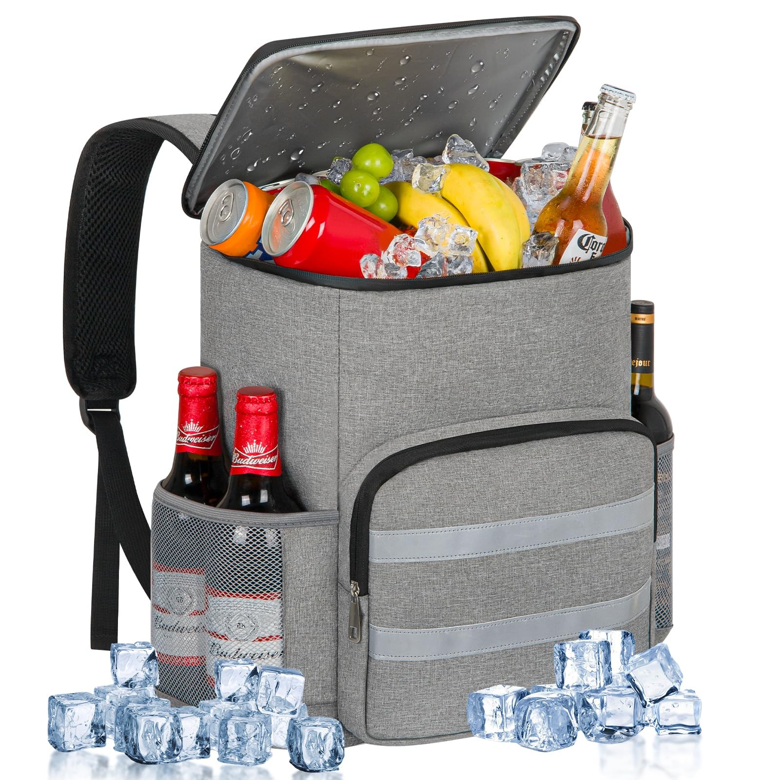 Insulated Leak-Proof Backpack Cooler Holds 54 Cans for Men & Women-image