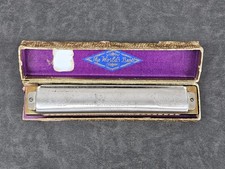 Hohner Goliath Harmonica 453 W/Box Germany VTG 48 Reeds