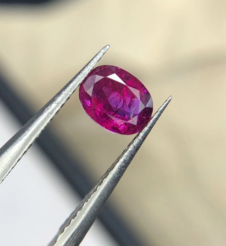 0.80 Cts Natural Ruby Purplish Red Color ruby gemstone From Afghanistan - Image 3 of 4