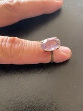 TITLE: Vintage 9ct Gold Amethyst Ring 4.06 Purple Gemstone Yellow Gold Jewellery