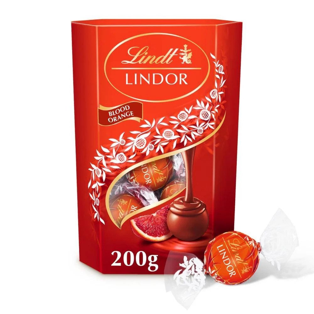 Lindt Lindor Blood Orange 200g - from Giant Bradley's Sweet Shop