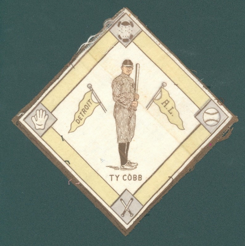 1914 B18 Ty Cobb Felt Blanket White Infield Detroit Tigers