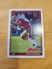 1991 Topps Football Card Tom Rathman #69