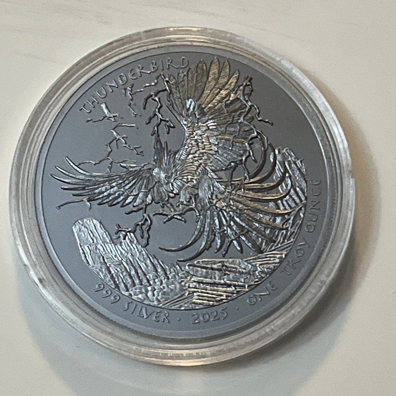 2025 SILVER $1 ( THUNDERBIRD) OGLALA LAKOTA SIOUX NATION ULTRA CAMEO