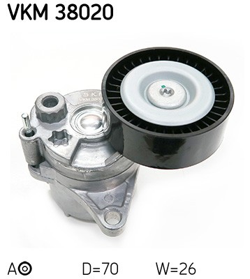 Riemenspanner, Keilrippenriemen FÜR MERCEDES-BENZ, Jeep - SKF VKM 38020-image