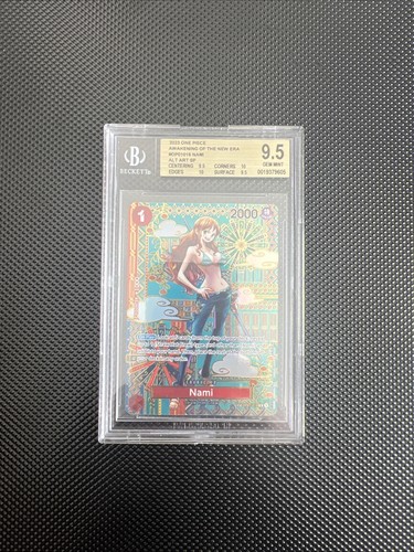 BGS 9.5 GEM MINT Nami Alt Art SP OP01-016 OP05 Awakening of the New Era