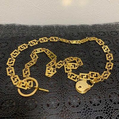 Gianni Versace Long Greca Chain Men's From Japan