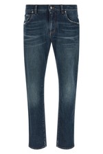 DOLCE&GABBANA Patch Blue Denim Jeans New & Authentic