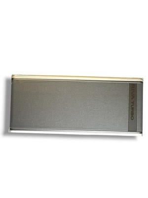 Riva Turbo X Bluetooth Portable Speaker White Silver Splash Resistant