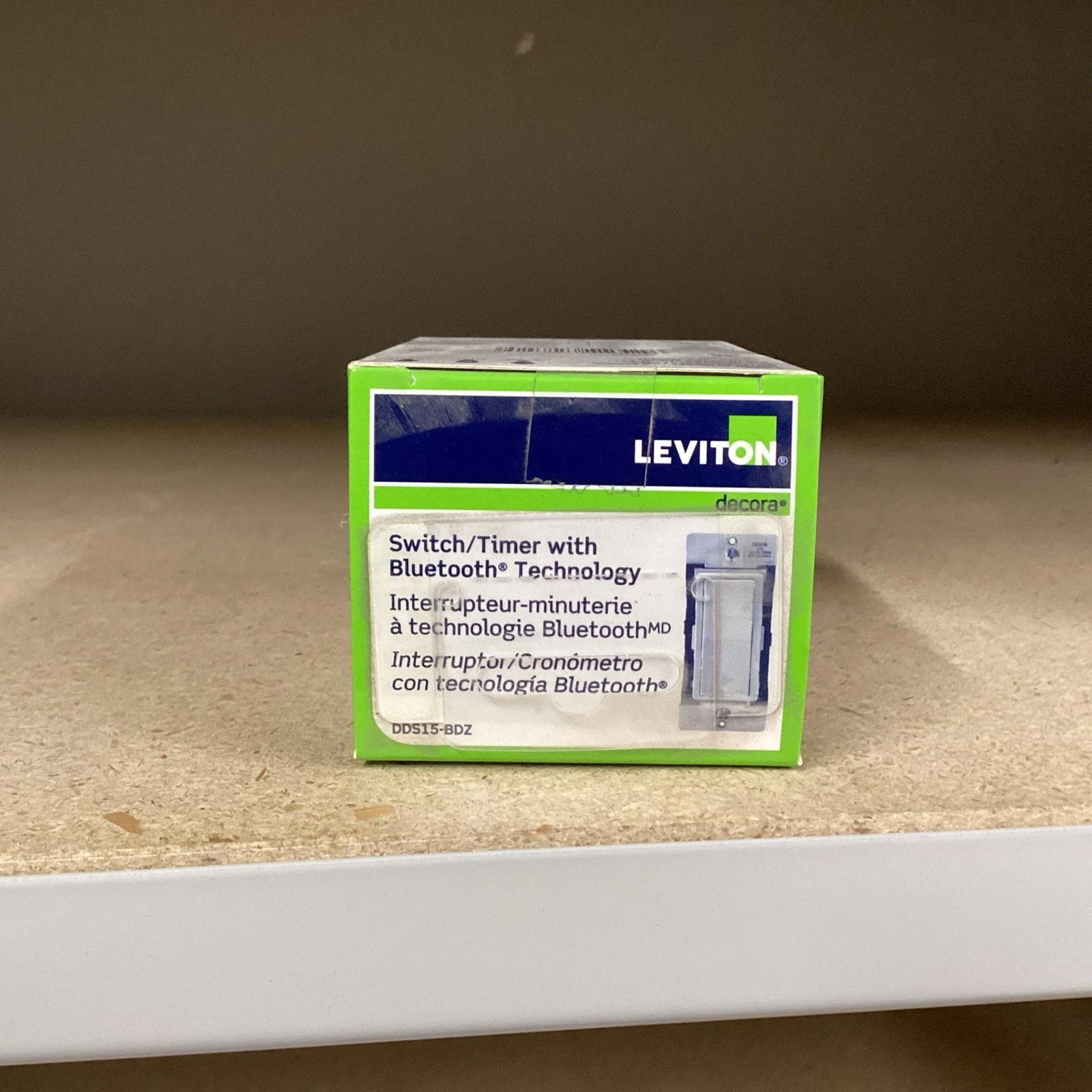 Leviton White DDS15-BDZ Switch/Timer With Bluetooth Technology