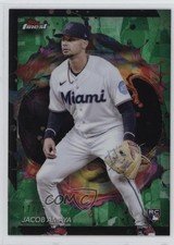 2024 Topps Finest Rare Green Refractor 17/25 Jacob Amaya #296 2g0