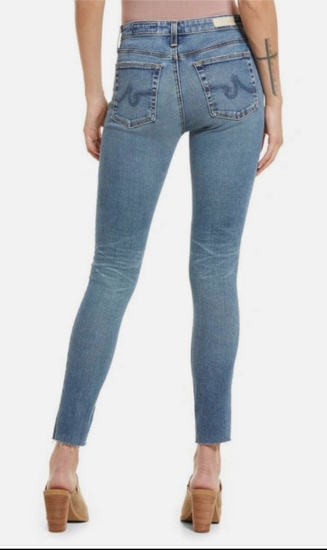 AG Adriano Goldschmied Women Blue Light AG-ED Wash Skinny Jeans Stretch 30R