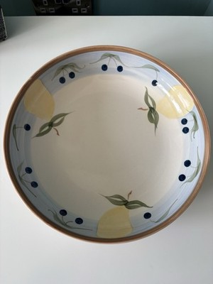Trade Winds Vintage Geschirr Keramik Schale gemustert mit Zitronen und Oliven