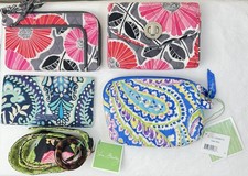 Lot of 5 Vera Bradley Accessories Wallets 2 - Pouch - Checkbook Cover - Belt