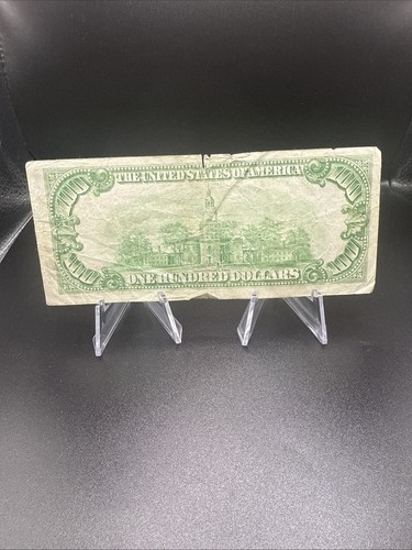 1928 Kansas City Missouri $100 Numeric Seal Federal Reserve Note Circulated - Picture 5 of 8