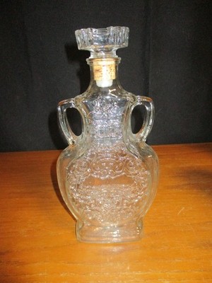 Vintage Old Charter Bourbon Whiskey Decanter - Empty