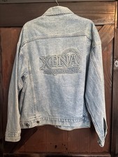 TYCA Vintage Xena Warrior Princess Embossed Denim Jacket USA Made Large