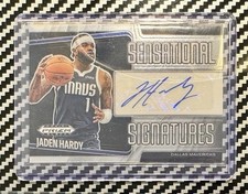 🏀 JADEN HARDY SENSATIONAL SIGNATURES PANINI PRIZM BLACK AUTO 2024-25 MAVS + ETC