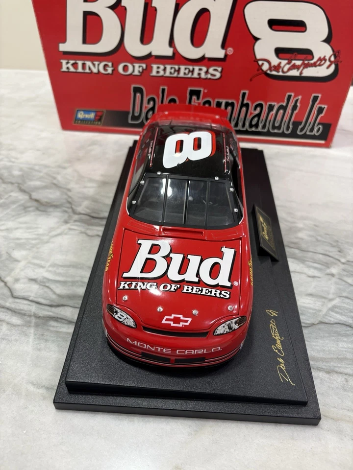 Dale Earnhardt Jr 1999 Budweiser Revell Nascar 1/18 Diecast Pre Rookie Chevy #8 - Image 2 of 4