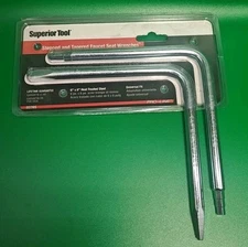 Superior Tool Faucet Seat Wrench Set Silver 2 pc