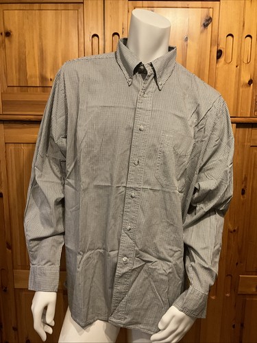 Camicia uomo Allen Solly taglia 42 CMS grigia a quadri manica lunga button down camicia tempo libero - Foto 1 di 8