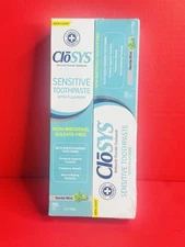CloSYS  Sensitive Toothpaste 7oz ea. 2 Pack Gentle Mint, Sealed