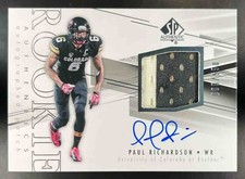 Paul Richardson /550 2014 SP Football Authentic #209 RC Auto Patch Colorado