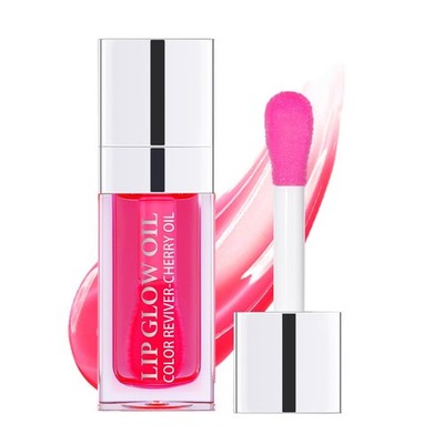 Hydrating Lip Oil, Moisturizing Glow 1 Fl Oz (Pack of 1), 015#CHERRY 