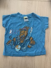 Vintage 1987 ALF Biker Kids T Shirt TopHalf Single Stitch Size 4 Distressed AsIs