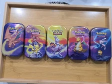 Pokemon TCG Kanto Power Mini Tins - Complete Art Set - All 5 Mini Tins - Empty