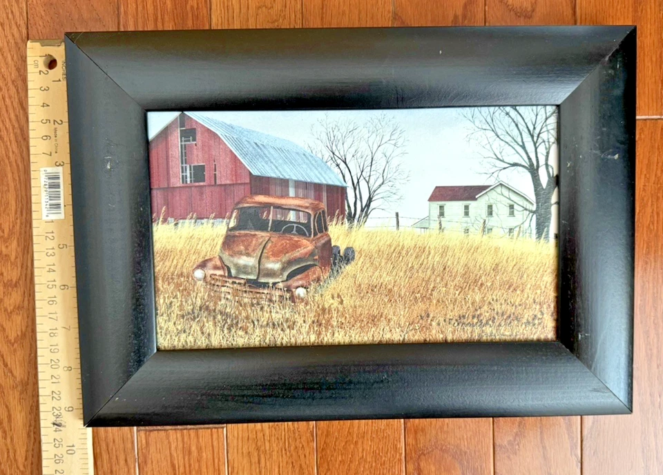 Billy Jacobs Grandad's Ole Truck  Farmhouse Primative Rustic-Framed 13.5 x 9.5 - Image 2 of 4